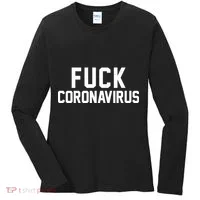F**k Coronavirus Fight Women's Long Sleeve Shirt thumb 0