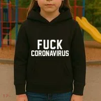 F**k Coronavirus Fight Kids Hoodie thumb 3