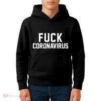 F**k Coronavirus Fight Kids Hoodie thumb 4