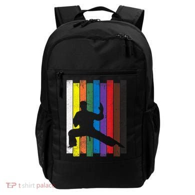 Funny Karate Belt Gift Karate Silhouette Gift Martial Arts Backpack