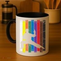 Funny Karate Belt Gift Karate Silhouette Gift Martial Arts Coffee Mug thumb 4