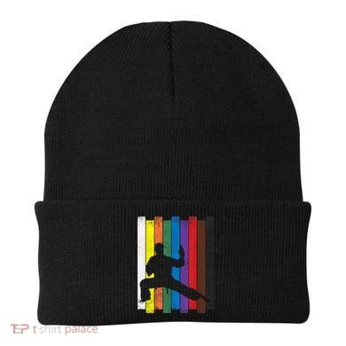 Funny Karate Belt Gift Karate Silhouette Gift Martial Arts Beanie
