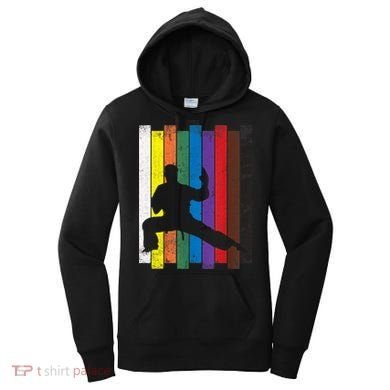 Funny Karate Belt Gift Karate Silhouette Gift Martial Arts Women's Hoodie