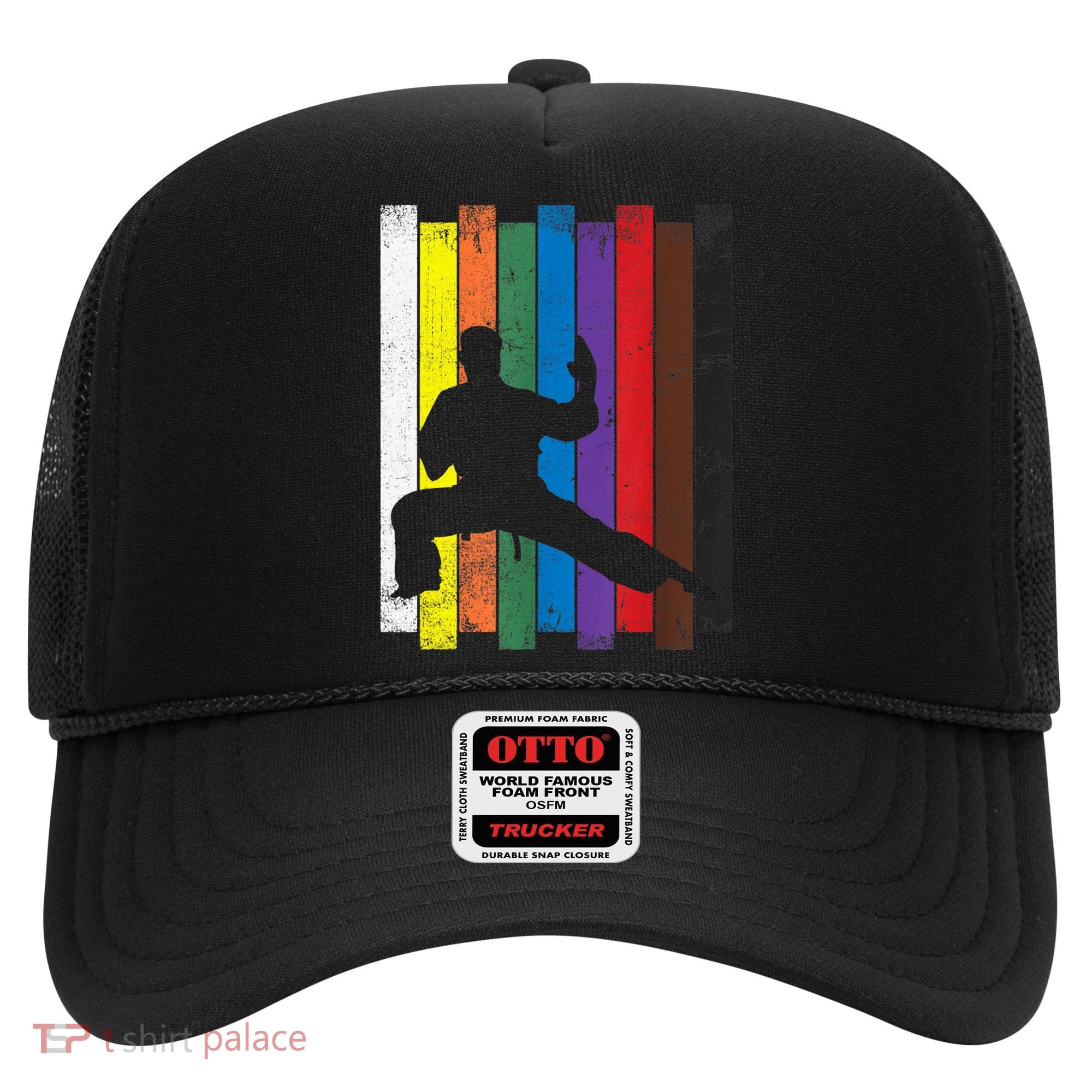 Funny Karate Belt Gift Karate Silhouette Gift Martial Arts Hat