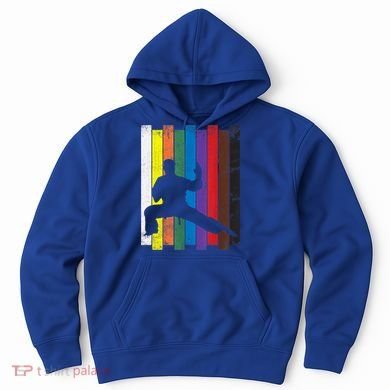 Funny Karate Belt Gift Karate Silhouette Gift Martial Arts Hoodie