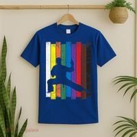 Funny Karate Belt Gift Karate Silhouette Gift Martial Arts T-Shirt thumb 2