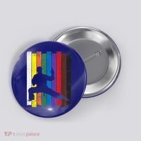 Funny Karate Belt Gift Karate Silhouette Gift Martial Arts Button thumb 0
