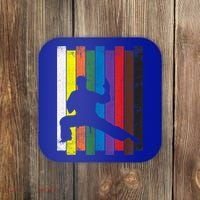 Funny Karate Belt Gift Karate Silhouette Gift Martial Arts Coaster thumb 0