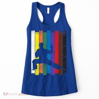 Funny Karate Belt Gift Karate Silhouette Gift Martial Arts Women's Tank Top