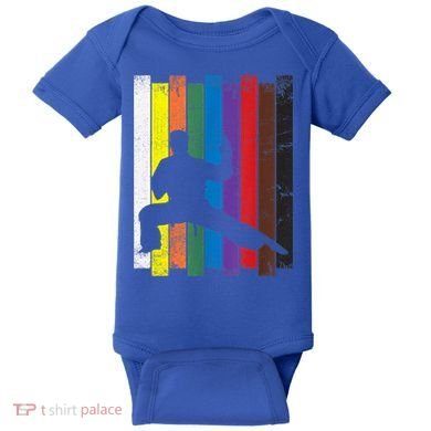 Funny Karate Belt Gift Karate Silhouette Gift Martial Arts Baby Bodysuit