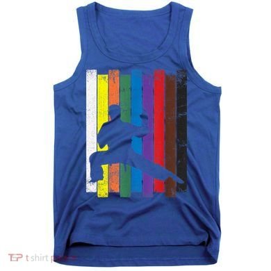 Funny Karate Belt Gift Karate Silhouette Gift Martial Arts Tank Top