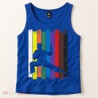 Funny Karate Belt Gift Karate Silhouette Gift Martial Arts Tank Top thumb 2