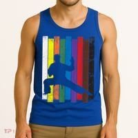 Funny Karate Belt Gift Karate Silhouette Gift Martial Arts Tank Top thumb 3