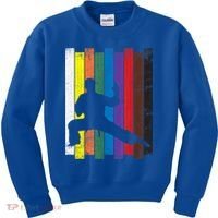 Funny Karate Belt Gift Karate Silhouette Gift Martial Arts Kids Sweatshirt thumb 0
