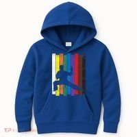 Funny Karate Belt Gift Karate Silhouette Gift Martial Arts Kids Hoodie thumb 0