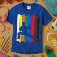 Funny Karate Belt Gift Karate Silhouette Gift Martial Arts Kids T-Shirt thumb 3