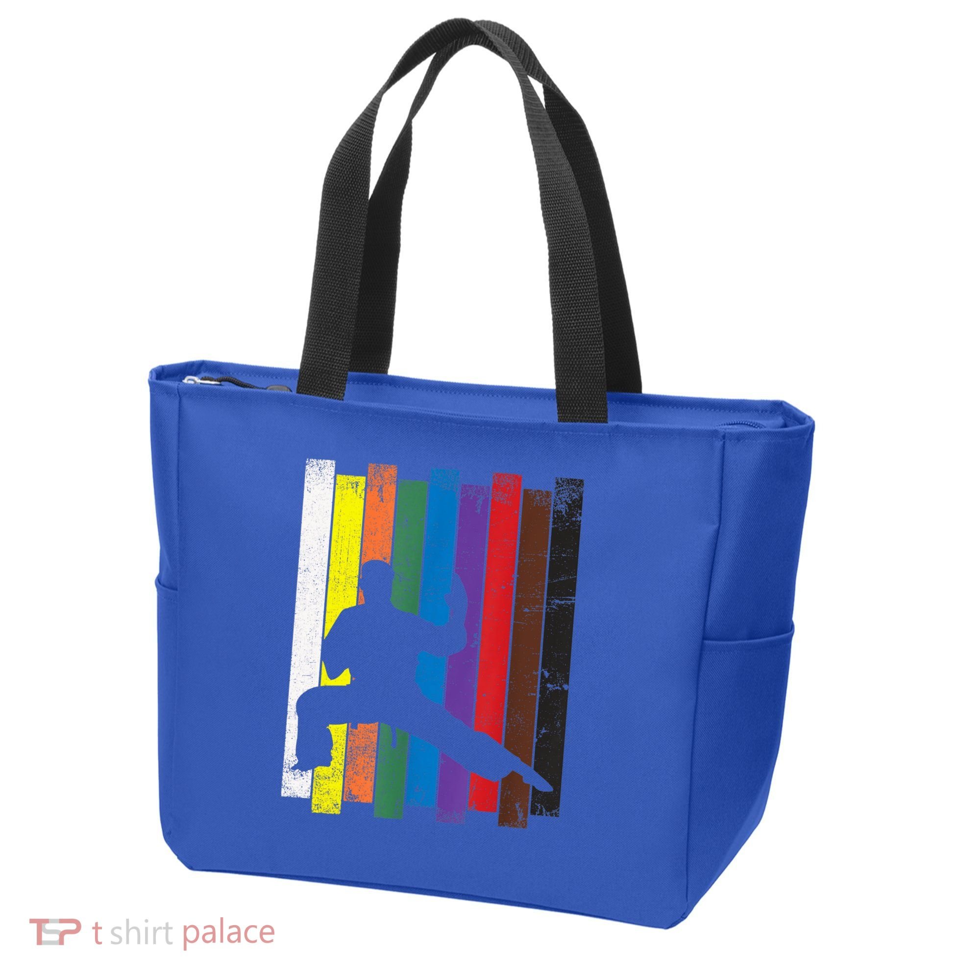 Funny Karate Belt Gift Karate Silhouette Gift Martial Arts Tote Bag