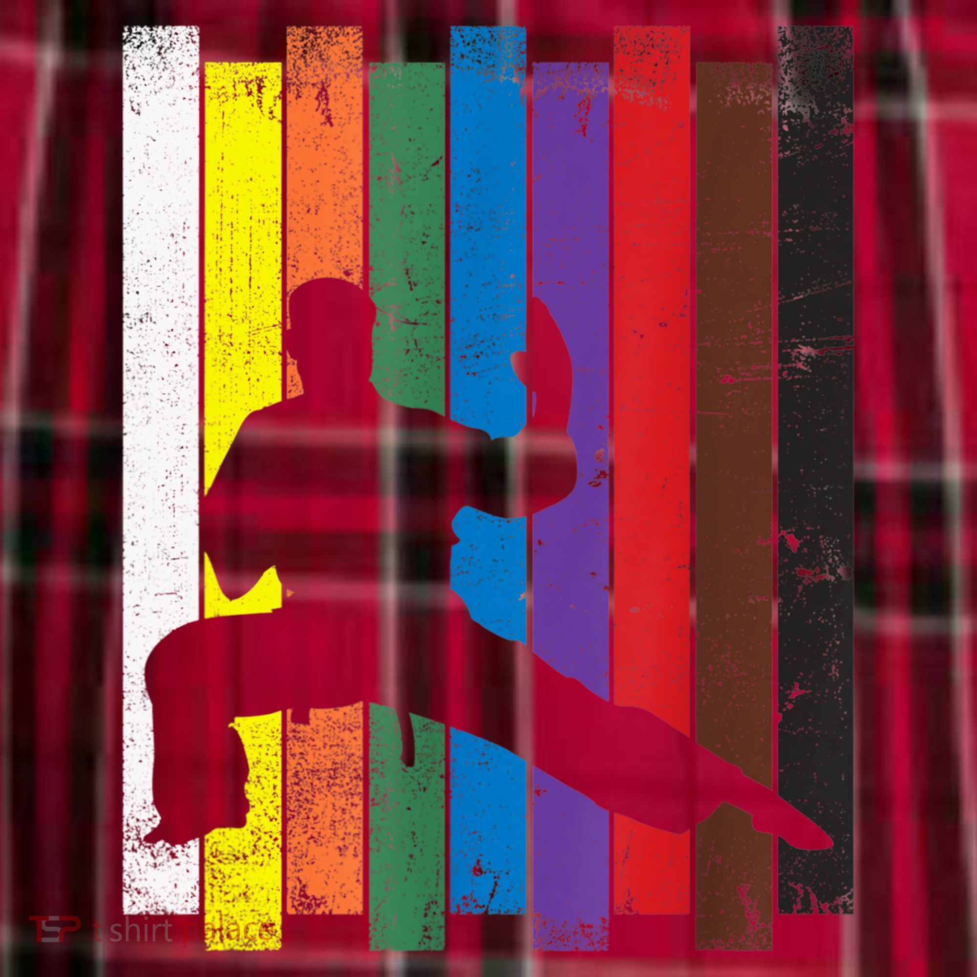 Funny Karate Belt Gift Karate Silhouette Gift Martial Arts Men's Flannel Plaid Pajama Pants