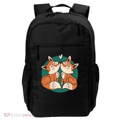 Foxes Kissing Cute Backpack