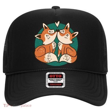 Foxes Kissing Cute Hat