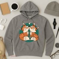 Foxes Kissing Cute Hoodie thumb 3