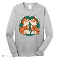 Foxes Kissing Cute Long Sleeve Shirt thumb 0
