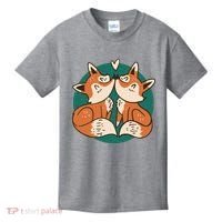 Foxes Kissing Cute Kids T-Shirt thumb 0