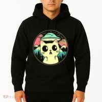 Funny Kawaii Cat Aliens And Ufo Hoodie thumb 2