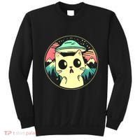 Funny Kawaii Cat Aliens And Ufo Sweatshirt thumb 0