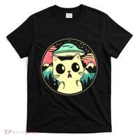Funny Kawaii Cat Aliens And Ufo T-Shirt thumb 0