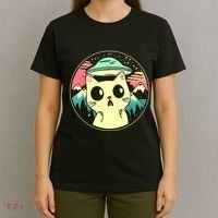 Funny Kawaii Cat Aliens And Ufo T-Shirt thumb 4