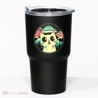 Funny Kawaii Cat Aliens And Ufo Tumbler thumb 0