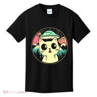 Funny Kawaii Cat Aliens And Ufo Kids T-Shirt thumb 0
