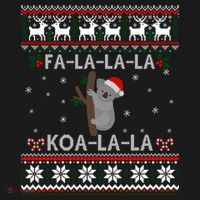 Falala Koalalala Cute Koala Bear Australian Xmas Ugly Cool Gift Women's Hoodie thumb 2
