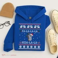 Falala Koalalala Cute Koala Bear Australian Xmas Ugly Cool Gift Hoodie thumb 4