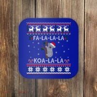 Falala Koalalala Cute Koala Bear Australian Xmas Ugly Cool Gift Coaster thumb 0