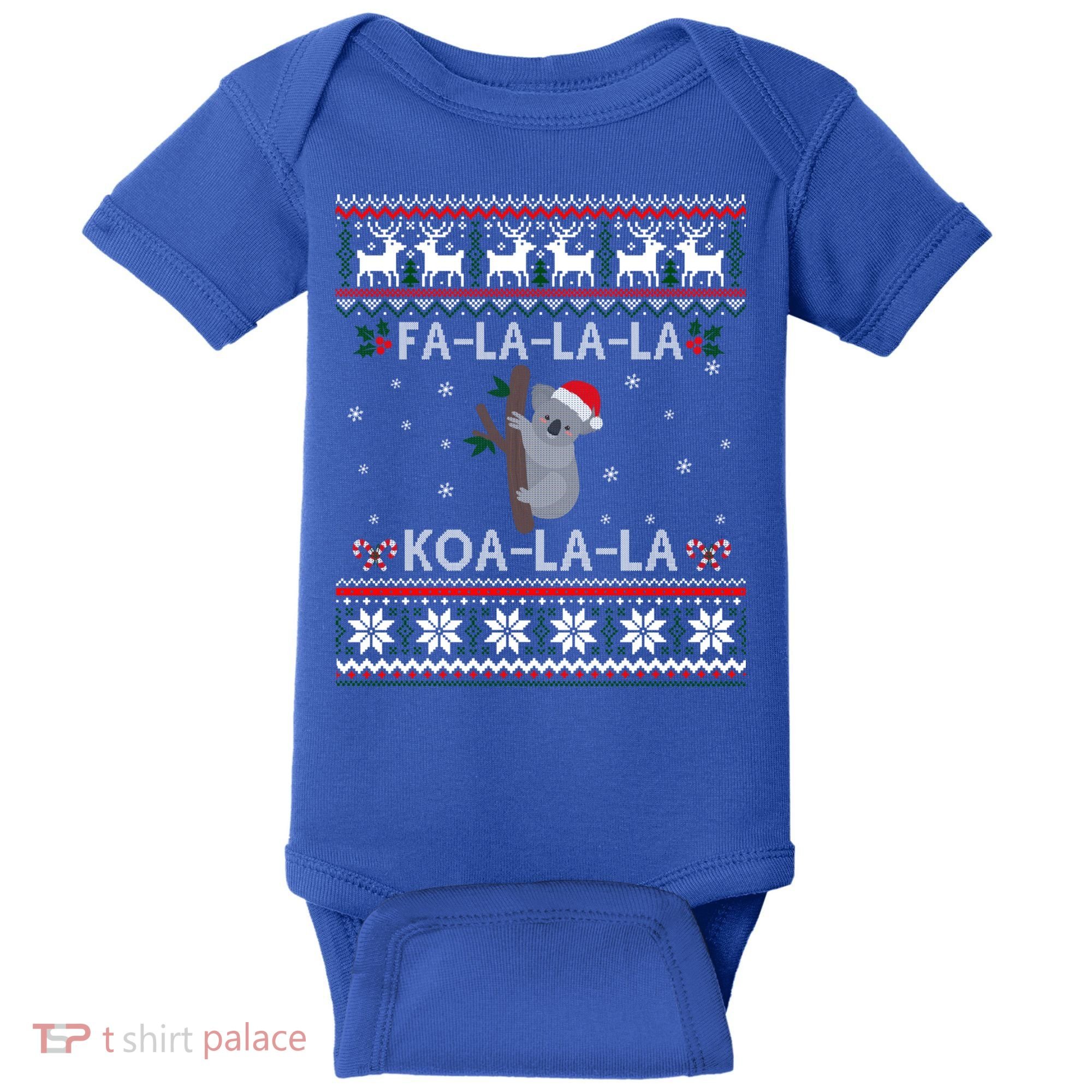 Falala Koalalala Cute Koala Bear Australian Xmas Ugly Cool Gift Baby Bodysuit