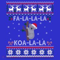 Falala Koalalala Cute Koala Bear Australian Xmas Ugly Cool Gift Baby Bodysuit thumb 2
