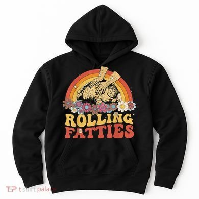 Fat Kitten Cat Rolling Fatties Cute Kitty Owner Hoodie