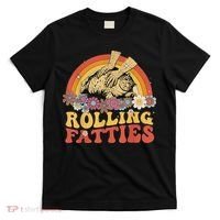 Fat Kitten Cat Rolling Fatties Cute Kitty Owner T-Shirt thumb 0