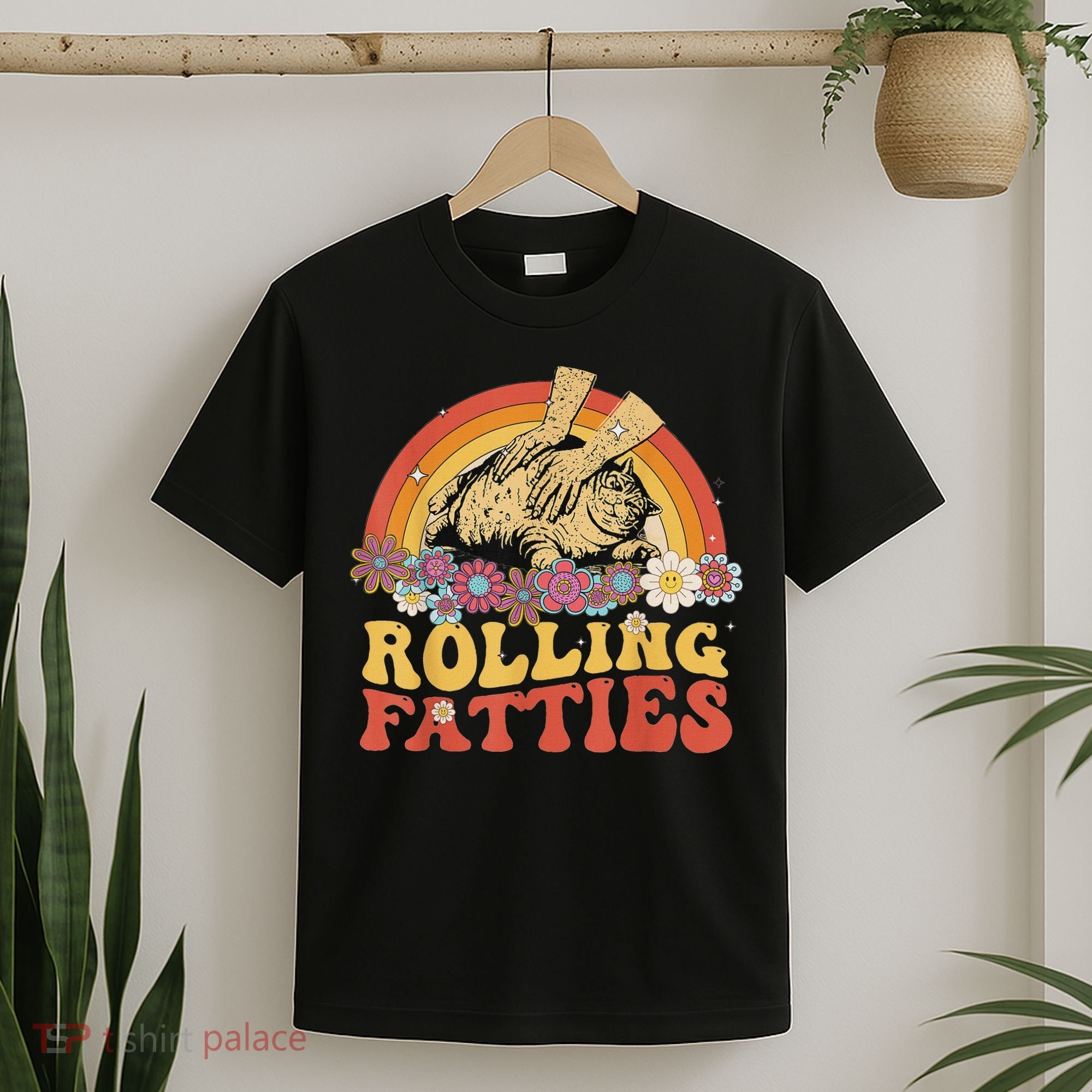 Fat Kitten Cat Rolling Fatties Cute Kitty Owner T-Shirt