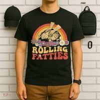 Fat Kitten Cat Rolling Fatties Cute Kitty Owner T-Shirt thumb 6