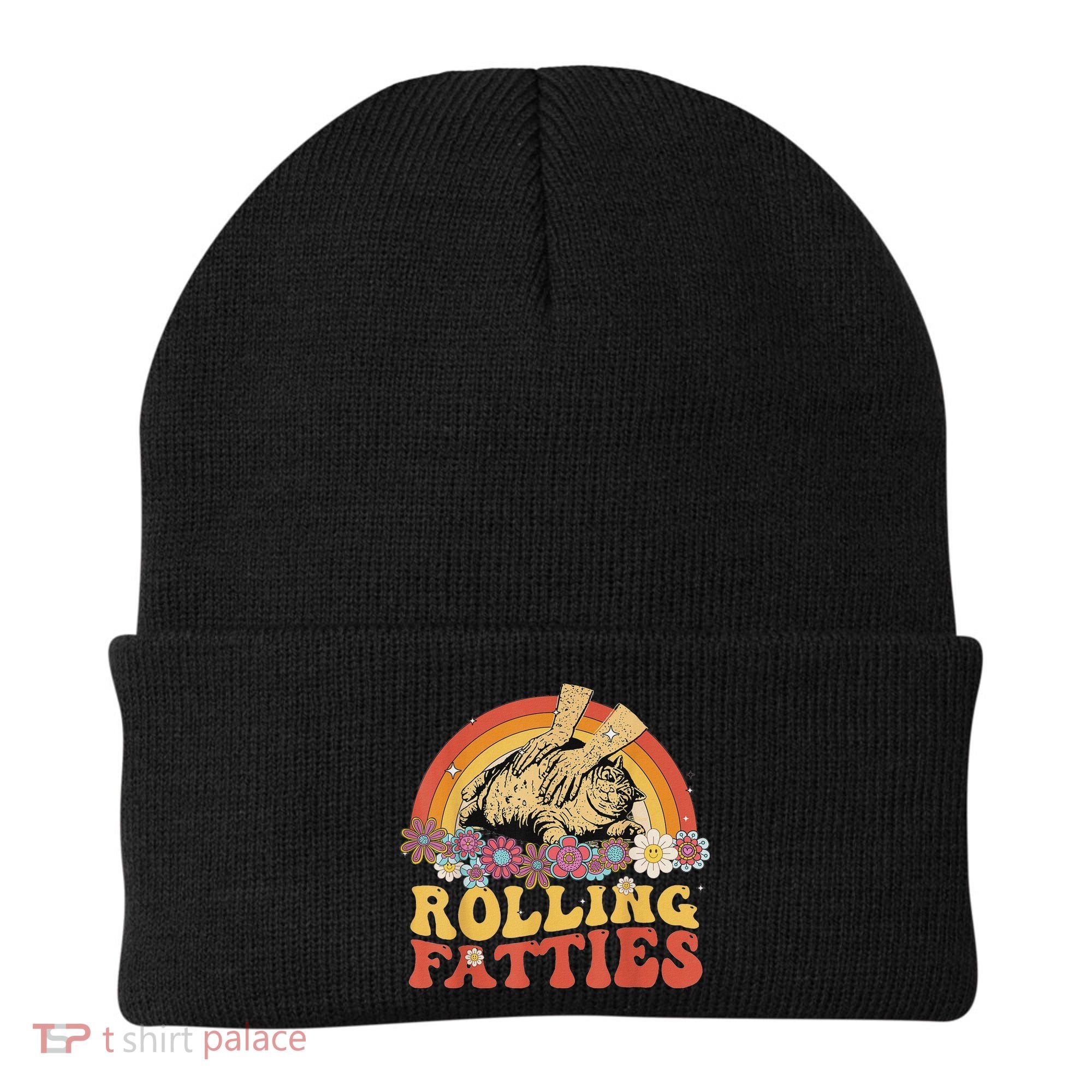 Fat Kitten Cat Rolling Fatties Cute Kitty Owner Beanie