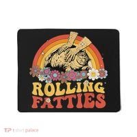 Fat Kitten Cat Rolling Fatties Cute Kitty Owner Mousepad thumb 0