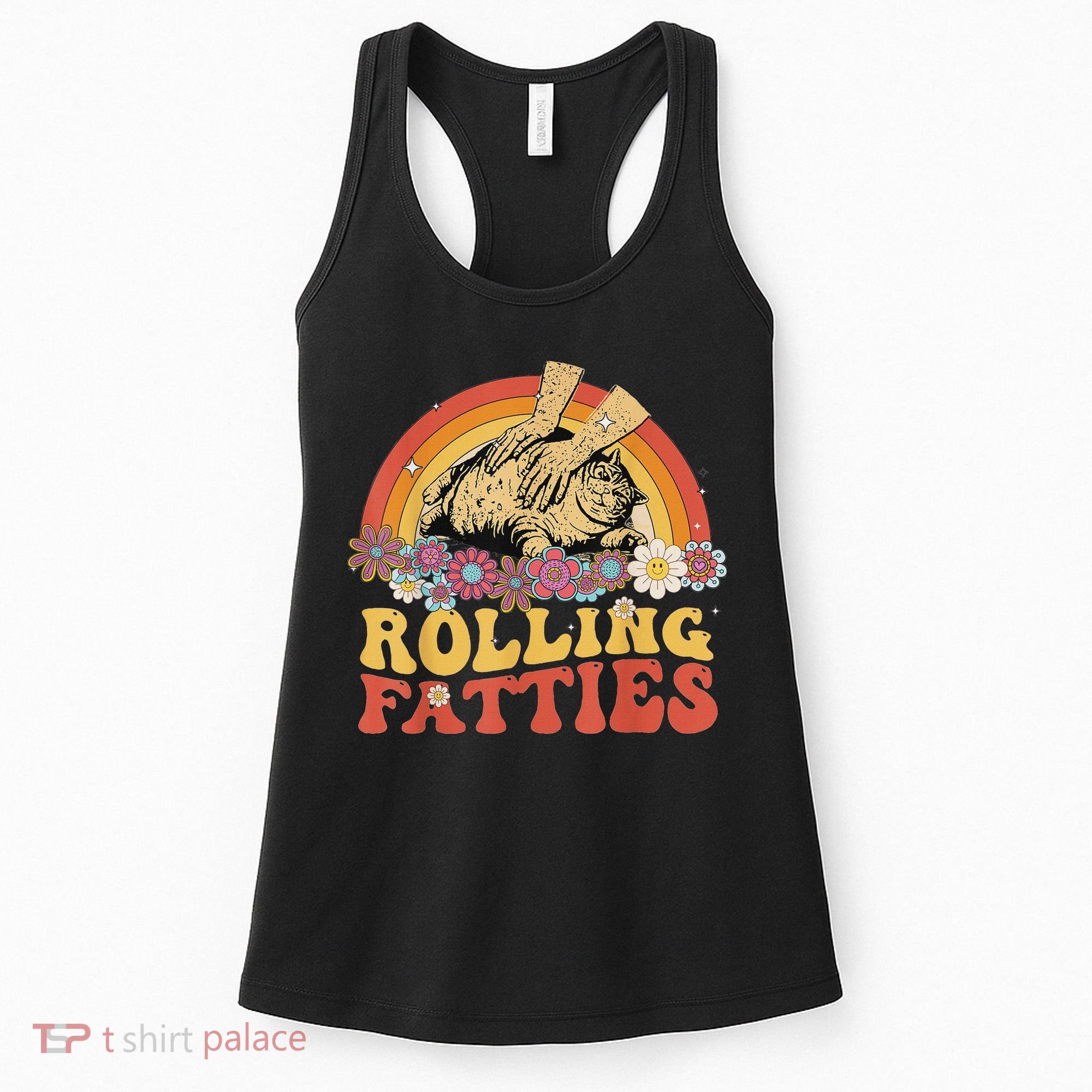 Fat Kitten Cat Rolling Fatties Cute Kitty Owner Women's Tank Top