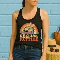 Fat Kitten Cat Rolling Fatties Cute Kitty Owner Women's Tank Top thumb 2