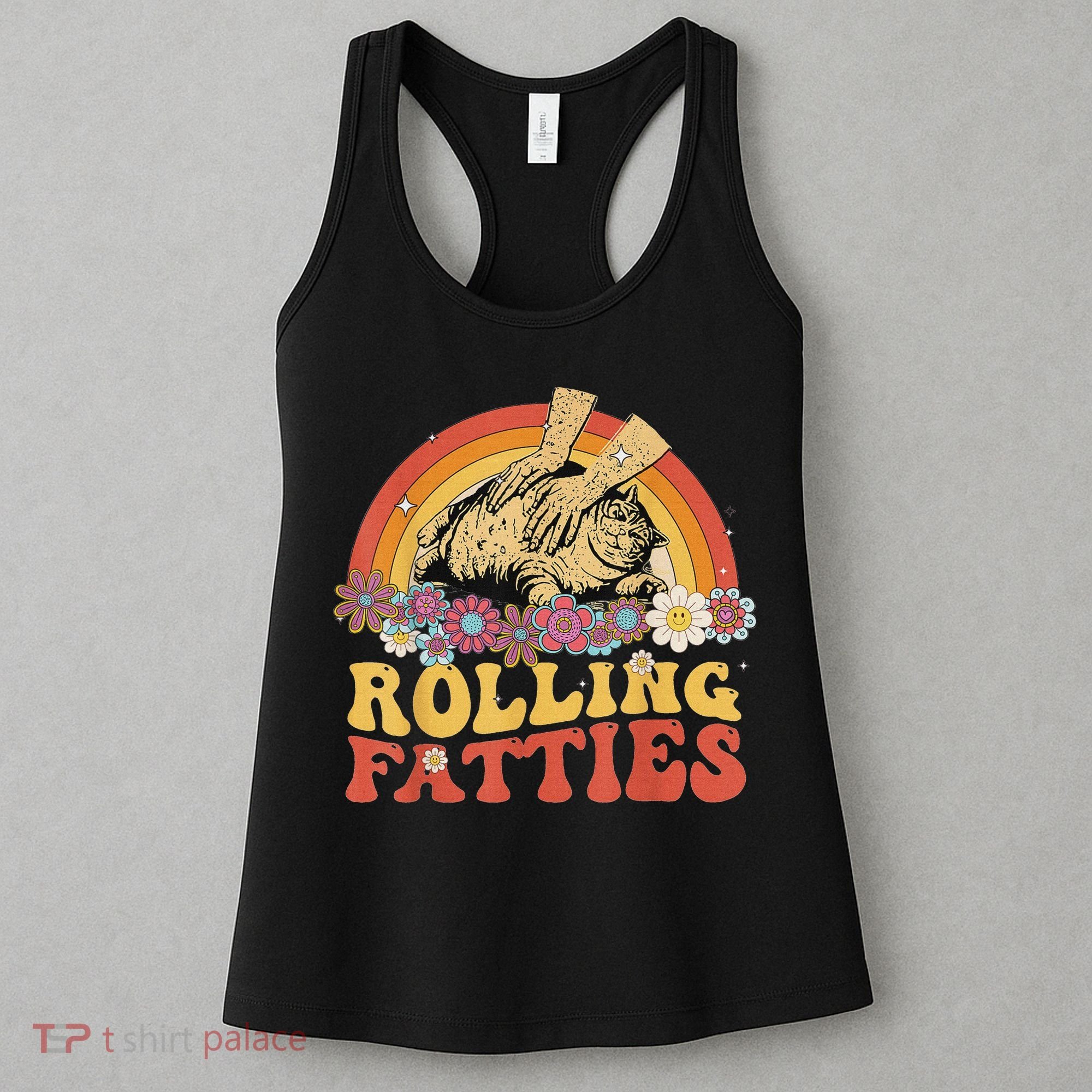 Fat Kitten Cat Rolling Fatties Cute Kitty Owner Women's Tank Top