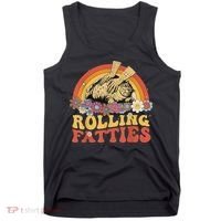Fat Kitten Cat Rolling Fatties Cute Kitty Owner Tank Top thumb 0