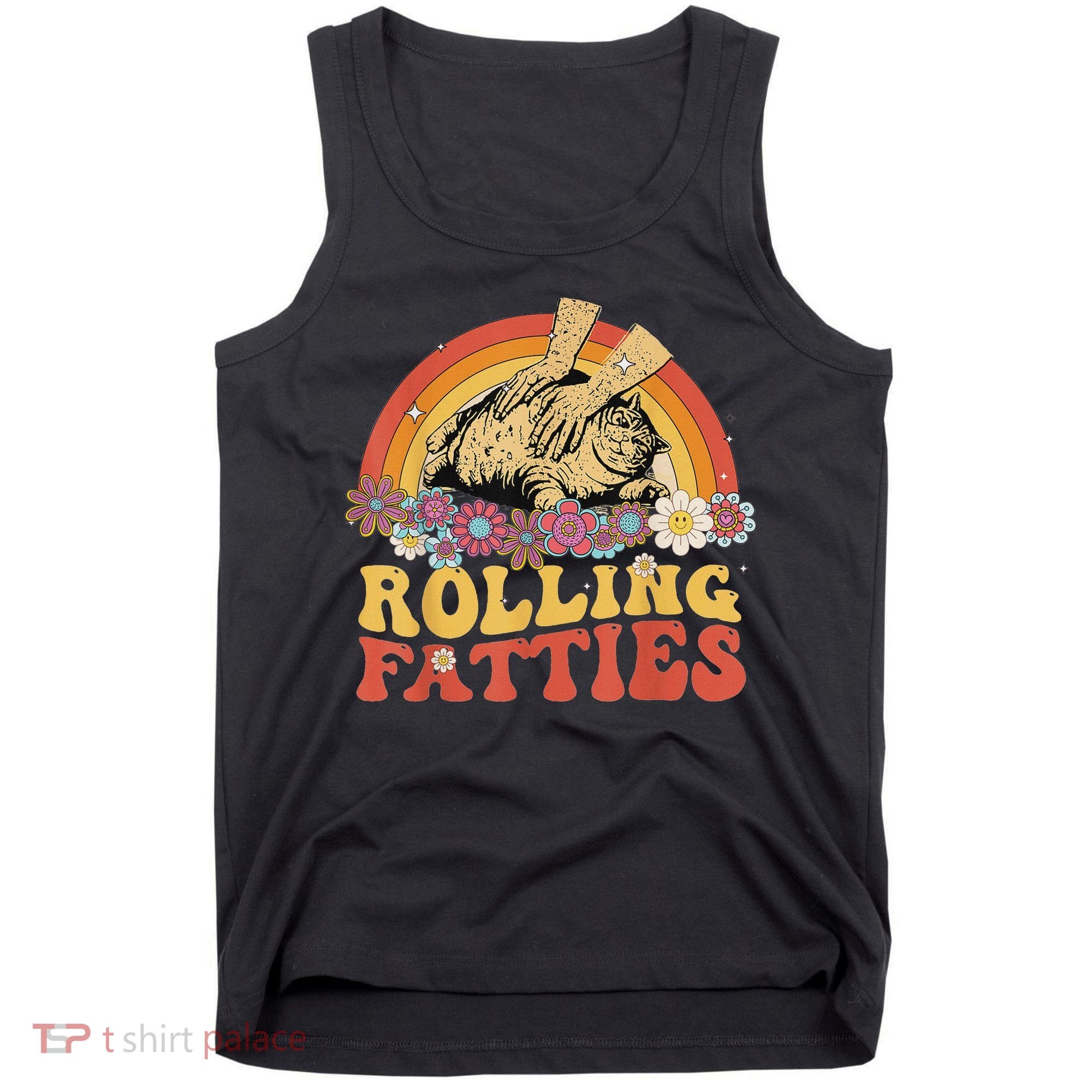 Fat Kitten Cat Rolling Fatties Cute Kitty Owner Tank Top