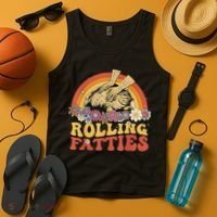 Fat Kitten Cat Rolling Fatties Cute Kitty Owner Tank Top thumb 4